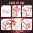 Jerify 44 PCS Graduation 2026 Box Decorations with Balloon & LED Light Strings - Congrats Grad Proud of You Balloon Boxes Party Supplies for Class of 2026 School College Decor(Pink)