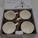 Sweese Porcelain Coffee Mugs - 16 Ounce (Top to the Rim) for Coffee, Latte, Tea, Cocoa, Set of 4, White