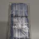 Ultra Slim Thin Denim Wallet Women RFID Blocking Credit Card Holder Bifold Long Ladies Billfold Wallet (01-Light blue)