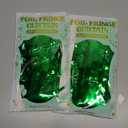 2 Pack Tinsel Backdrop, 3.28 FTx7.05 FT Green St Patricks Day Party Decorations, Metallic Backdrop Curtains Tinsel Curtains Streamer Backdrop, Party Supplies Wall Decor for St. Patricks Party Birthday