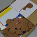 Fennoral 24 Pack Gingerbread Man Craft for Kids Make You Own Gingerbread Man Foam Stickers Ornament DIY Arts and Crafts for Kids Girls Boys Chirstmas Party Supplies Christmas Tree Decoration