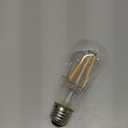 Dusk to Dawn Edison Light Bulbs ST58(ST19), Soft White 2700K, 6.5W=60W, Non-Dimmable Auto On/Off, Light Sensing LED Filament Bulb Outdoor for Porch Patio Garage Garden,750LM, E26, 4-Pack