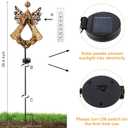 Solar Rain Gauge Outdoor,Decorative Angel Rain Gauges Outdoors Best Rated,Large Plastic Tube Freeze Proof Water Gauge for Yard Patio Lawn Garden Decor Gift for Women Measuring Precipitation