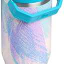 STANLEY IceFlow 2.0 Flip Straw Tumbler with Handle 30 oz | Twist On Lid and Flip Up Straw | Leakproof Water Bottle | Insulated Stainless Steel | BPA-Free | Sea Glass Plume