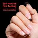 Gellen Short Coffin Press on Nails - 504Pcs Clear Acrylic Nail Tips, Half Matte Finish, Full Coverage Short Coffin Press on Nails 12 Sizes for DIY & Salon Manicure