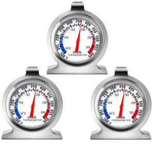 Oven Thermometer 50-300C/100-600F, Oven Grill Fry Chef Smoker Analog Thermometer Instant Read Stainless Steel Kitchen Cooking Thermometer (3Pack)