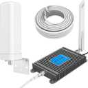 Home Cell Phone Signal Booster for 5G, 4G LTE & All US Carriers: Verizon, ATT, Sprint and More | 360° Signal Coverage | Outdoor and Indoor Omnidirectional Antenna Kit