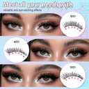 Lash Clusters Kit 708Pcs Individual Cluster Lash Extensions Kit 30D+40D+50D+60D+80D+100D Wispy Eyelash Clusters with Lash Bond and Seal and Tweezers 10-16mm 6 Styles Mix Lashes Clusters Kit