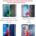 2 x for Moto G Play 5G 2024 Case,Moto G 5G 2024 Case,with Screen Protectors and Camera Cover,[Military Grade] 16ft.Drop Tested with Kickstand Protective Case for Motorola G Play 5G 2024, Rose Gold