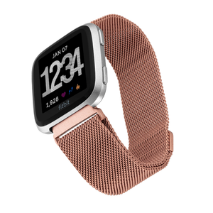 WITHit Mesh Band for Fitbit Versa, Rose Gold