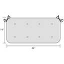 INFBLUE Outdoor Tufted Bench Cushion for Patio Furniture Loveseat Swing Cushions Overstuffed Outdoor Seat Cushions Water Resistance Fade Resistance(44'' x 19'', Beige)