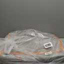 Soft Runner Rugs for Bedroom Hallways, 2x6 Tie-Dyed Orange Fluffy Shag Throw Area Rug Non Slip for Bedside Dorm, Long Shaggy Furry Carpet for Nursery Living Room