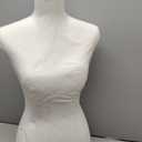 Manikin 60”-67”Height Adjustable Female Dress Model Display Torso Body Tripod Stand Clothing Forms（Beige）