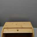 2 Lb. Depot Breadbox for Kitchen Countertop - Vintage-Style Bamboo Bread Box Wood - Japanese Bread Box - Bread Cabinet for Kitchen Counter - Bread Bin - 17'' x 10'' x 7''