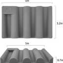 Soap Dish for Shower, Bathroom & Kitchen  Non-Slip, Self-Draining Design to Keep Soap Dry, Extend Soap Life  Easy to Clean, Compact & Durable (Grey, 1 pcs)