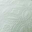 100% Cotton Quilt California King Size-Sage Green Bedspread 114"x102"-Coin Pattern Bedding Set 3 Pieces-Pre-Washed Lightweight Microfiber Coverlet-Suitable for Bed,Couch,Quilt Blanket All Seasons