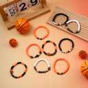 Landical 30 Pcs Basketball Bracelet Gifts Bulk Basketball Party Favors Clay Bead Wristband Team Gift for Senior Night Gifts Sport Team Lover Player Birthday Party Boy Girl Kid Teenager Club Societies