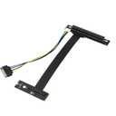 M.2 NGFF NVMe Key M Extender Cable to PCIE x16 for Graphics Card Riser Adapter 250mm(90 Degree Left)