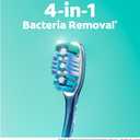 Colgate 360 Whole Mouth Toothbrush, Adult Toothbrushes Medium Bristles, Helps Remove Bad Breath Bacteria and Plaque, Medium Toothbrush Pack, Includes Cheek and Tongue Cleaner, 4 Pack