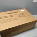 Cat Litter Box Stainless Steel Enclosure, Comfortable Space for Large Cats and Kittens, Easy to Clean Smooth Surface, Durable Metal Build with Cover, Litter Pad, Footboard and Shovel (Dark Gray)