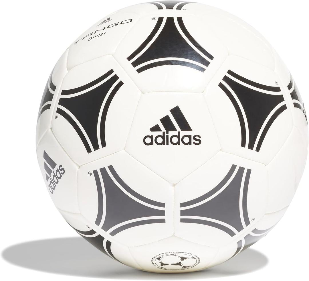 adidas Unisex-Adult Tango Glider Soccer Ball, White/Black, 4