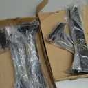 12 Pack - 12 inch Black Hidden L Shelf Bracket (1/5 Inch Thicked) Iron Floating Shelf Brackets Rustic Industrial Metal Brackets for Shelf Support