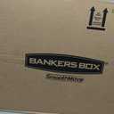 Bankers Box Small Classic Moving Box 5 Pack, Reinforced Handles, Tape-Free Assembly, Box with Lid, 15-in x 12-in x 10-in (7714902)