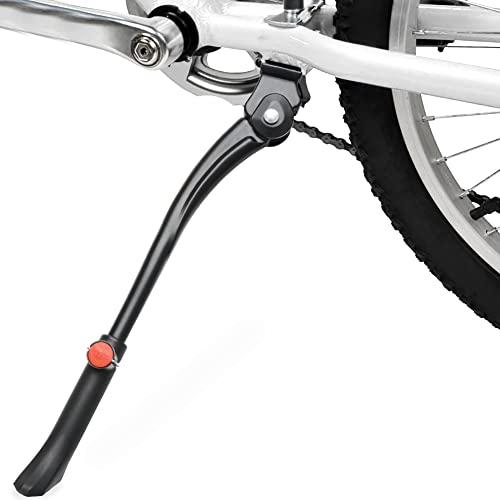 TOPCABIN Bike Kickstand Adjustable Aluminium Alloy Bicycle Kickstand Bike Side Kickstand Fit for 24" 26" 28" Mountain /700 Road/BMX/MTB (Center Stand (Black))