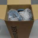 32oz Insulated Water Bottle with Straw, Stainless Steel Metal Vacuum Water Flask, Large Thermal Water bottle with Leakproof 3 Lids for Travel, Camping, Gym Sports Indigo Black