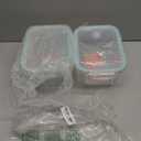 GRZJOPP 88Oz 2 Pcs Large Glass Food Storage Containers Family Size Set Baking Containers with Locking Lids Storing food, BPA Free Leak Proof Microwave Oven Safe