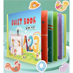 Toddler Busy Book - Montessori Toys Busy Book for Toddlers 3Years+, Montessori Learning Materials Homeschool Preschool Educational Activity Book Toys Birthday Gift Set