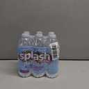 SPLASH REFRESHER Flavored Water Bottles, Acai Grape Flavor - 6-Pack, 16.9 Fl Oz - Refreshing Flavored Bottled Water with Electrolytes - Zero Sugar & Zero Calories