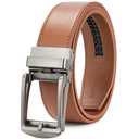 BOSTANTEN Mens Belt Leather Ratchet 1 3/8'' Belt For Men Gift Dress and Casual with Adjustable Buckle, Trim to Fit, 28"-34" Waist Adjustable