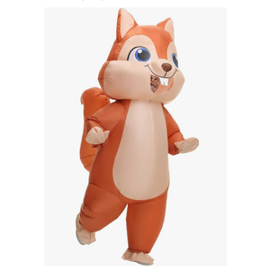 Spinosaurus Inflatable Squirrel Costume for Adult Christmas and Thanksgiving - Funny Blow Up Animal Suit for Halloween - Men and Women