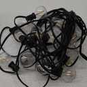 String Lights Outdoor 18Ft Waterproof Hanging Lights with 12 Shatterproof Bulbs & 4 Light Modes, Outside Backyard Lights for Patio Market Bistro Porch Cafe Decor (12)
