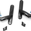 For Harley Davidson 4.5'' LED Auxiliary Fog Passing Lighting Bracket Touring Road King Street Glide Turn Signal Lights Spot Fog Light (Bracket + Mounts -Gloss Black)