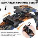 Yeahxing Band for Pixel Watch 4/3 45mm - Stretchy Nylon Braided Band for Google Pixel Watch 4 2025, Fit 6.8-10.2 inch Adjustable Wristband with Parachute Buckle for Men Women