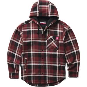 Wolverine Men's Bucksaw Ii Hooded Shirtjack (Red, M)