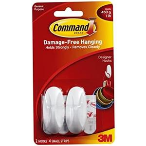 3M 17082ES 2-Ct. Small Designer Hook - 1 Pack