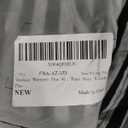 Verdusa Women's Plus Size Striped Henley Shirts Button Up Slim Fit Tee Tops Grey X-Large Plus