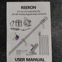 Flag Pole for House, REERON 6 FT Stainless Steel Spinning Flagpole Kit, 1" Rustproof Porch Flag Pole with 360° Tangle Free Metal Flagpole Ring for Residential Outdoor Sport for 3x5 Flag,Without Holder