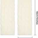 SATINIOR 4 Pair Fingerless Gloves for Women Men Crochet Thumb Hole Winter Knit Arm Wrist Warmer Mitten Typing Driving