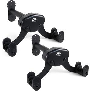 Buffalo Bike Wall Mount Rack  Adjustable Heavy-Duty Horizontal Indoor Hanger for Road, Mountain & Hybrid Bikes up to 48.5 lbs / 22 kg, Space-Saving Garage & Apartment Storage (2 Pack)