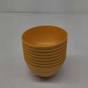 Wheat Straw Bowl Set of 8, Unbreakable Cereal Bowls 26 OZ,Freezer and Dishwasher Safe Bowl Sets,Breakfast Bowls suitable for cereal,salad,snack and soup (Yellow)