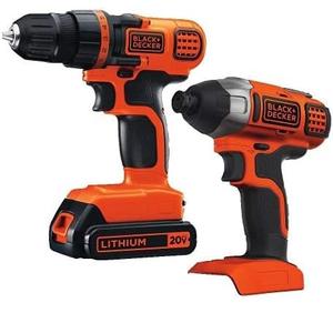 Black & Decker 20V MAX Drill/Driver Impact Combo Kit (Pack of 2)
