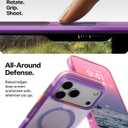 TORRAS Ostand Q3 Air for iPhone 17 Pro Max Case with 360 Magnetic Stand, Fit for MagSafe, Mil-Grade Drop Tested, Camera Control Button, Shockproof Phone Case for iPhone 17 Pro Max 6.9", Aurora Purple