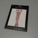 Leg Avenue womens Satin Bow Accent Lace Top Thigh Highs