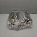 Lenwen 18 Packs Mini Christmas Trees Christmas Decor Bottle Brush Christmas Trees with 6 LED Lights 11.8'' 5 Size Pine Trees with Wooden Bases Mini Bottle Brush Trees Tabletop(Green and Silver)