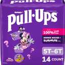 Pull-Ups Girls' Potty Training Pants, Size 5T-6T Training Underwear (46+ lbs), 14 Count