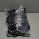 Tankaneo Womens Cropped Faux Fur Jackets Winter Long Sleeve Open Front Warm Shaggy Coats, Black, Size L